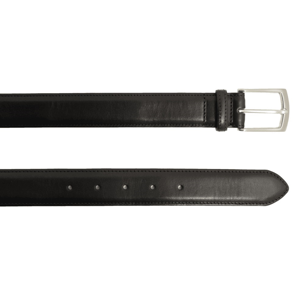 Men's Loake Henry Leather Belts - Black size 44