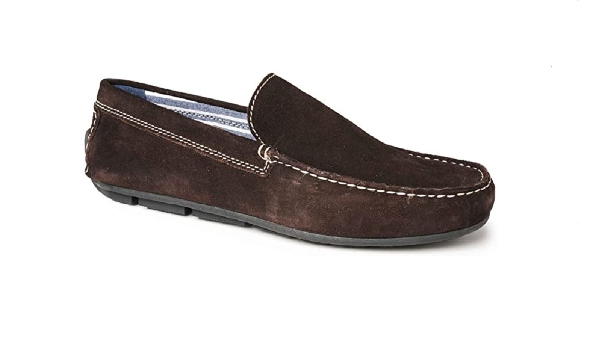 Men's Catesby CL940T Leather Slip On Loafer Shoes - Drive Brown
